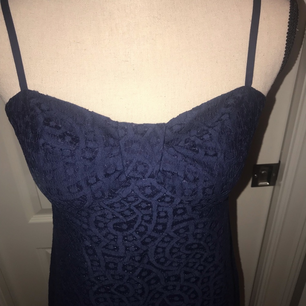 Lilly Pulitzer navy lace nautical dress